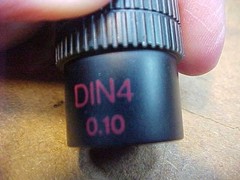 Lot of 3 Swift Microscope Objectives DIN 4 0.10, DIN 10 0.25 & DIN 40 0.65