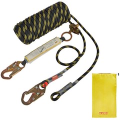 VEVOR Vertical Lifeline Assembly 25ft Fall Protection Rope Polyester 30 KN ANSI