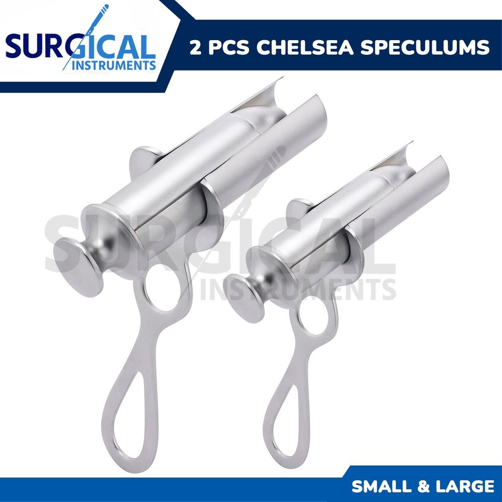 2 Chelsea Eaton Anal Rectal Speculum Set Small & Large OB/GYN Urology German GR