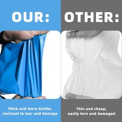 Blue Poly Mailers Shipping Bags – 6×9 7.5×10.5 9×12 10×13 12×15.5 14.5×19 24×24