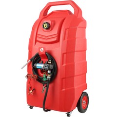 VEVOR Fuel Caddy 32 Gallon Portable Diesel Tank On-Wheels Automatic 12V DC Pump