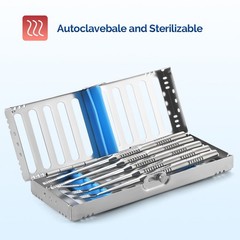 Dental Sterilization Cassette Rack Autoclavable Stainless Steel 135°C 5/10/20