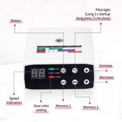 Electric LED Brushless Micro Motor 1:5 Increasing Handpiece 3 Speed Range Dental