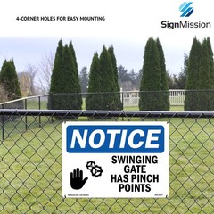 Wash OSHA ANSI Notice Sign Metal Plastic Decal