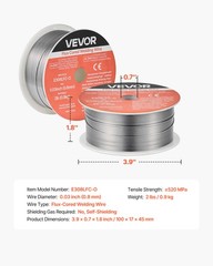 VEVOR Flux Core MIG Welding Wire E308LFC-O 0.03″ 2LBS Gasless MIG Welding Wire
