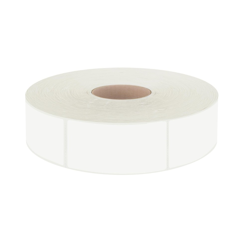 600 PCS White Rectangular Stickers, Blank Write On 1.6*0.75 inches,