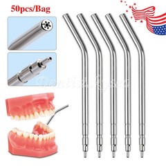 Dental 3 Way Air Water Syringe 2 Nozzles Triple Way Spray Handpiece USA