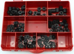 120pcs EPDM Rubber Spacers Washers Kit DIY Kydex Gun Holster Knife Sheath Making