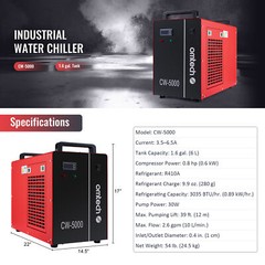 OMTech Water Chiller CW3000 CW5000 CW5200 CW5202 for CO2 Laser Engraver Cutter