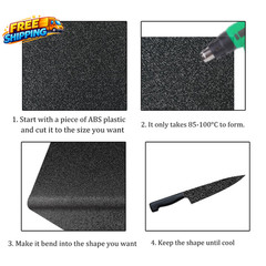 Pack of 2 ABS Plastic Sheet, Black Plastic Sheet 8″ X 12″ X 1/8″ Thick (3Mm) Rig