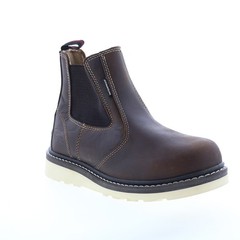 Avenger Wedge Romeo Electrical Hazard Waterproof Womens Brown Work Boots 8.5