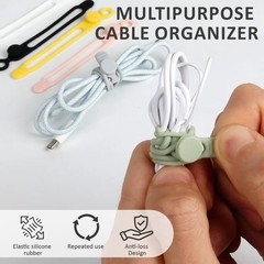 Shuielai Silicone Cable one size, Black, White, Yellow, Pink, Gray, Green