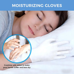 3 Pairs White Cotton Work Gloves PPE Inspection Moisturizing Eczema Men Women
