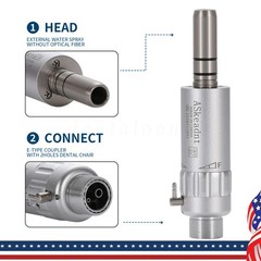 1-10 NSK Style Dental Slow Low Speed Handpiece Air Motor E-type 2 H Micromotor
