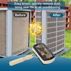 Air Conditioner Coil Cleaning Brush – Double Sided HVAC Brush AC Coil Cleaner Br