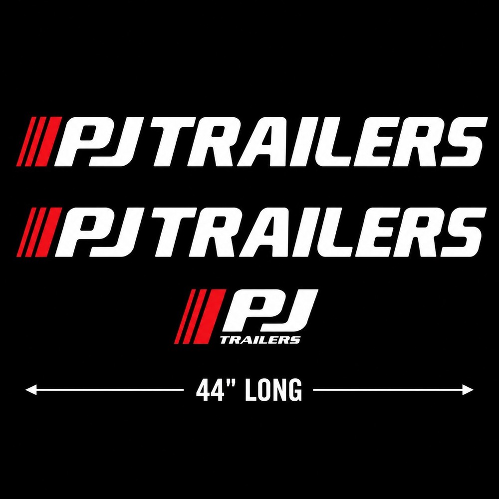 Fits PJ Trailer 44″ Logo Decal Kit Trailer – HIGH QUALITY Fast Shipping