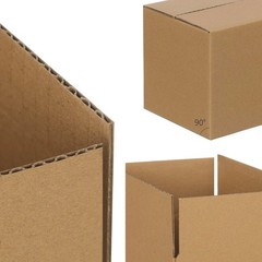 100 Pack 5x5x5 Corrugated Shipping Boxes Small Cardboard Mailing Brown