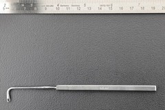 Katena K3-6740 Gass Retinal Attachment Hook, Fenestrated, Angled 90°, 5-5/8″