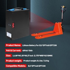 48V 10Ah Lithium Battery For ELF EPT44H (EPT20H) EPT33H (EPT15H) Electric Pallet