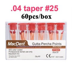 60/120pcs Dental Gutta Percha Points Full Taper 0.02/0.04/0.06 Size 15-40 45-80