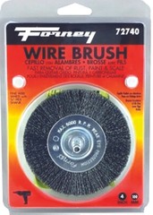Forney 72740 Wire Wheel Brush, Fine Crimped with 1/4-Inch Hex Shank, 4″ 8912362