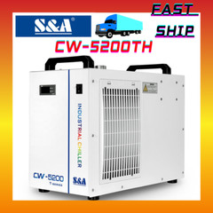 S&A CW 5200TH 220V 50/60Hz Industrial Water Chiller for 8KW Spindle / Welding