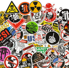 300PCS Helmet Decals Hard Hat Stickers, Funny Hat Sticker, Construction Tool Box