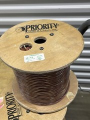 250′ 18/12 Solid Copper PVC Thermostat Cable PVC Jacket Brown 150V