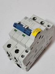 Allen Bradley 1492-SP C20A 20A Circuit Breaker 2-Pole 1492-SPM2C200 w/ 189-AR11
