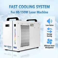 S&A CW-5200DH Water Chiller For 150W Laser Cutter Engraver CNC 110V