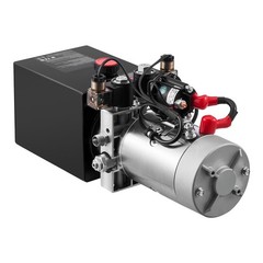 Uimoso 4 Quart Double Acting Hydraulic Pump Power Unit Pack DC 12V 22MPA SAE#6
