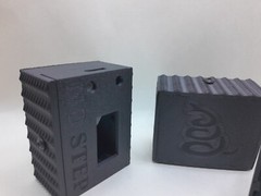 Meshtastic Heltec V3 node case only Holds 2000mah battery 3D printed BLACK