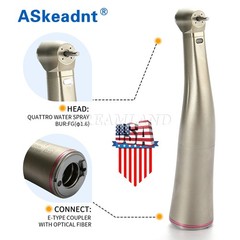 Fit NSK NL400 Dental Electric Motor +1:5 Handpiece Fiber Optic Contra Angle USA