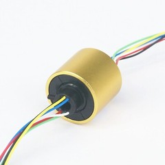 5-60mm Hole 6/12 Wire 2/5/10A 250Rpm Capsule Slip Ring Monitor Robotic Metal