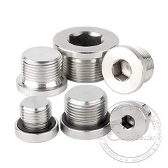 BSP Hydraulic Socket Blanking Plug A2 Stainless Countersunk End Plug Hex Socket