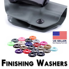 Finishing Washers – #8 – Round Top – Nylon – for Holster & Sheath Making