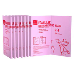 FOAMULAR 1/4 In. X 4 Ft. X 50 Ft. R-1 Fanfold Rigid Foam Board Insulation Sheath