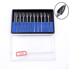 10 pcs Dental Tungsten Carbide Burs Cutter Polishers Finishers 2.35mm HP Shank