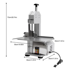 Commercial Electric Frozen Meat Cutting Machine Band Saw Blade Bone Cutter 650W