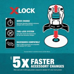 Makita X-LOCK Type 1 5 In. x 0.045 In. x 7/8 In. Metal Thin Cut-Off Wheel Makita