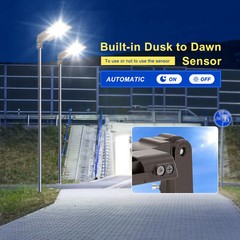 Outdoor Commercial LED Parking Lot Light 320W Shoebox Street Pole Light fixture