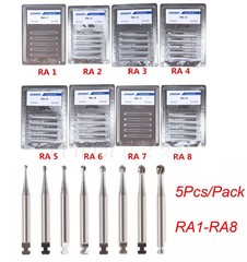 Dental Round Latch Carbide Burs RA 1 2 3 4 5 6 7 8 SANDENT Fit Slow Low Speed