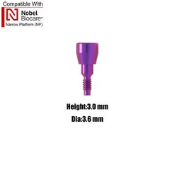 Dental Nobel Active Locator NP/RP Healing Abutments Cap Closure Open/Closed Tray