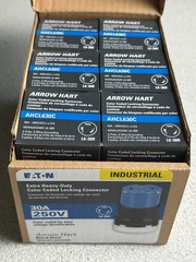 6 NEW Eaton Arrow Hart AHCL630C Blue 30A Locking Connector L6-30R 250V 2P 3W LOT
