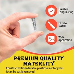100PCS Zinc Self-Drilling Drywall Anchors, 50 Heavy Duty Hollow Metal Wall An…