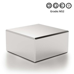 Big Block Magnets Super Strong N52 Neodymium Large Magnet Rare Earth 40x40x20mm