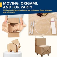 17.5″ x 1200” Brown Kraft Paper 50 lb Basis Thick Roll Packaging Shipping NEW**