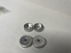 Large 1000 Pc. Lot 20mm, CLEAR, Flip Top Cap Aluminum Crimp Seal for Vials