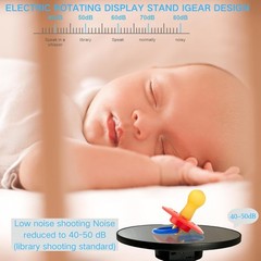 JAYEGT Motorized Rotating Display Stand 10″ for Photography & Jewelry