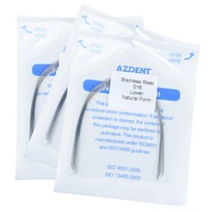 5Bags Dental Arch Wire Round Orthodontic Nature Form Stainless Steel AZDENT